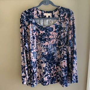 🎉SOLD ON EBAY🎉 Belle by Kim Gravel Watercolor Floral Knit Top